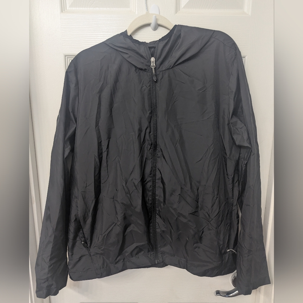 32 Cool Black Windbreaker Jacket - Picture 2 of 6